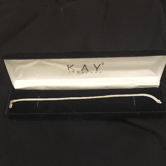 Kay Jewelers Silver Herringbone Bracelet - Picture 1 of 5